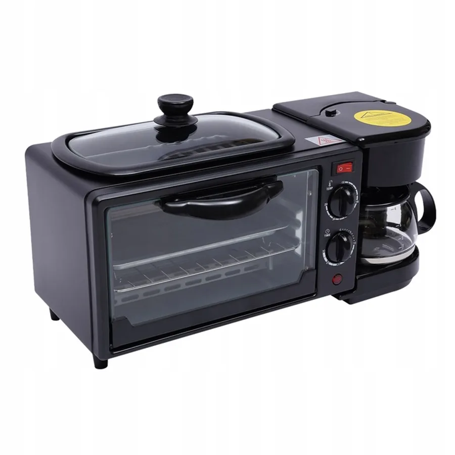 Matutto K3 breakfast station: 9 L oven, non-stick pan and coffee maker in one